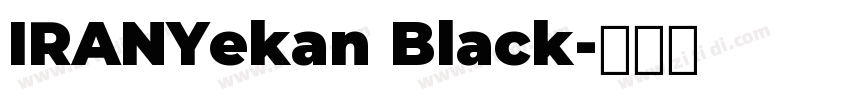 IRANYekan Black字体转换